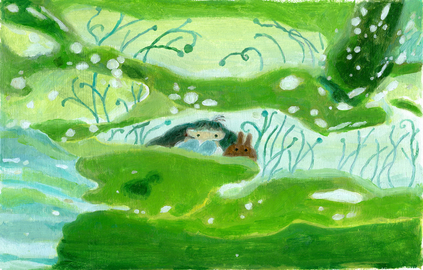 Print (S) - Pond Gazing