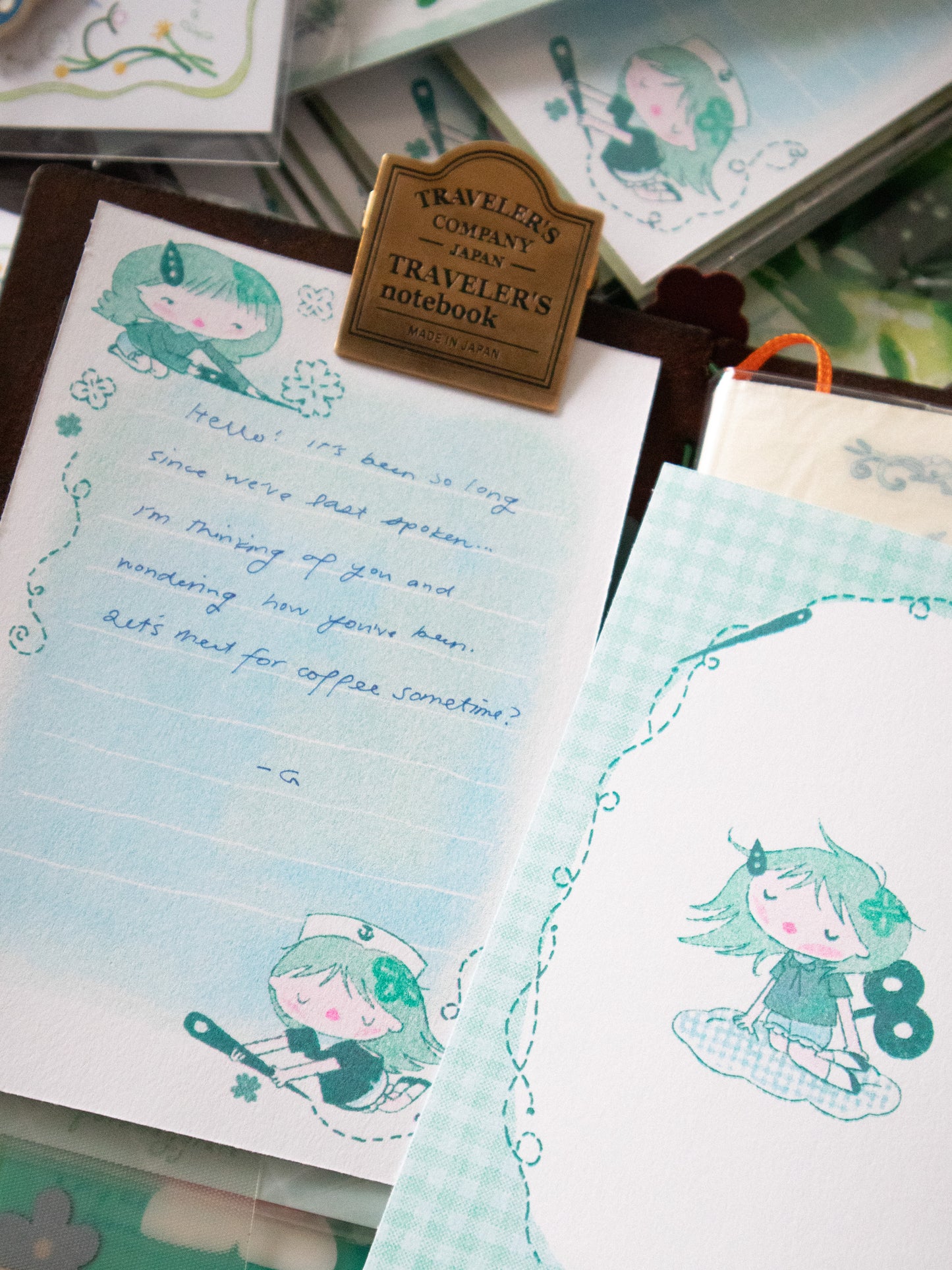 Letter Set - Sewing Girl