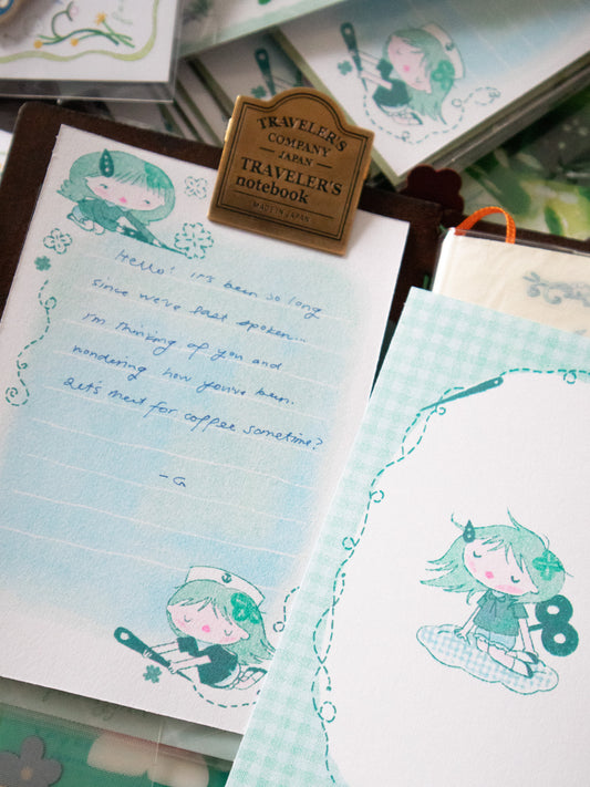 Letter Set - Sewing Girl