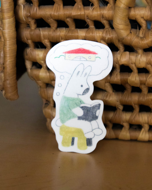 Sticker - Reading Rabbit