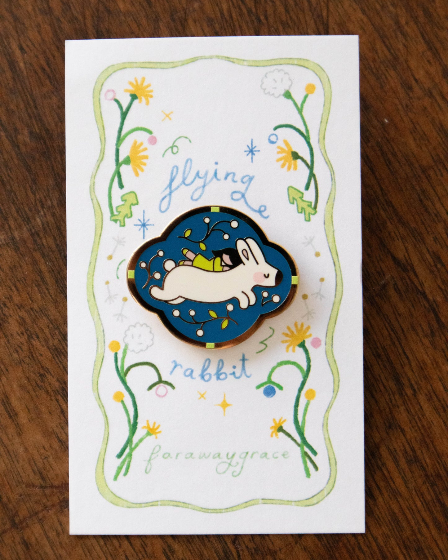 Enamel Pin - Flying Rabbit