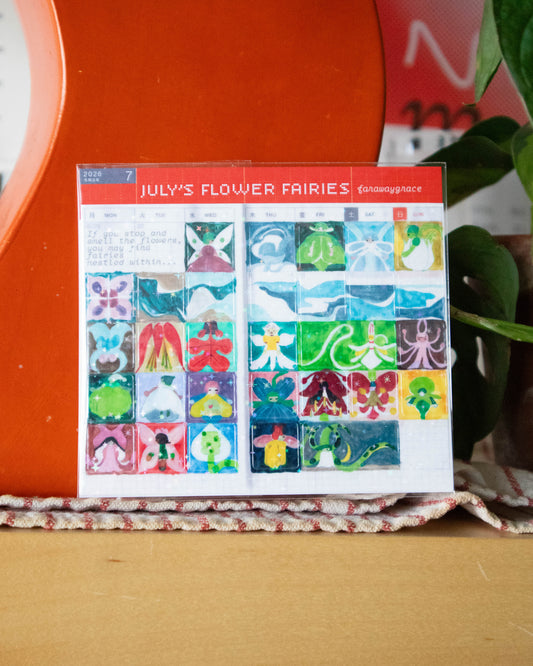 Sticker Sheet - July's Flower Fairies