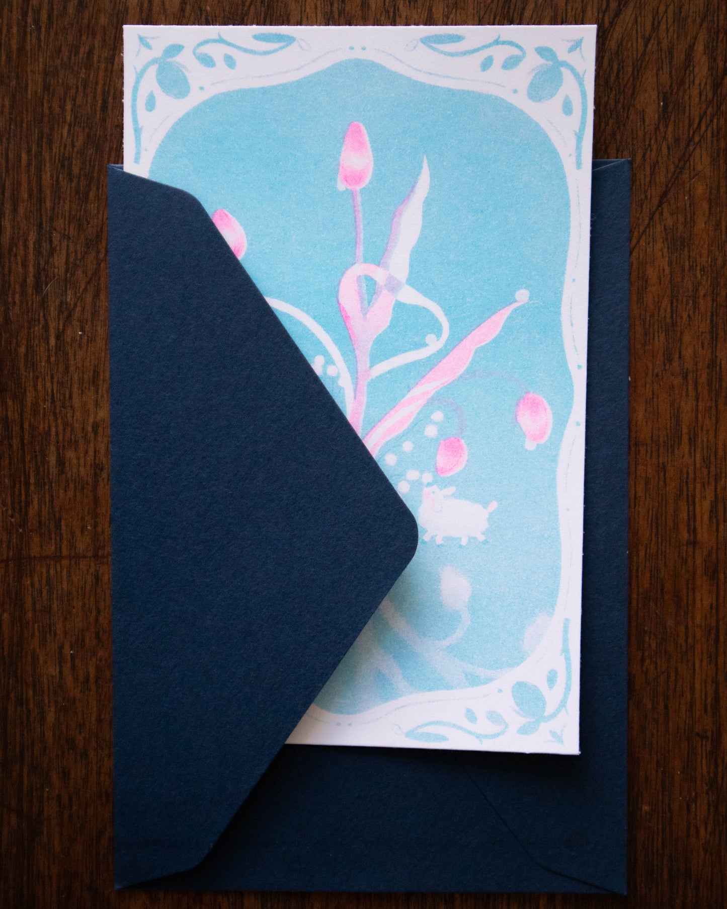 Postcard - Quiet Bouquet (Riso)