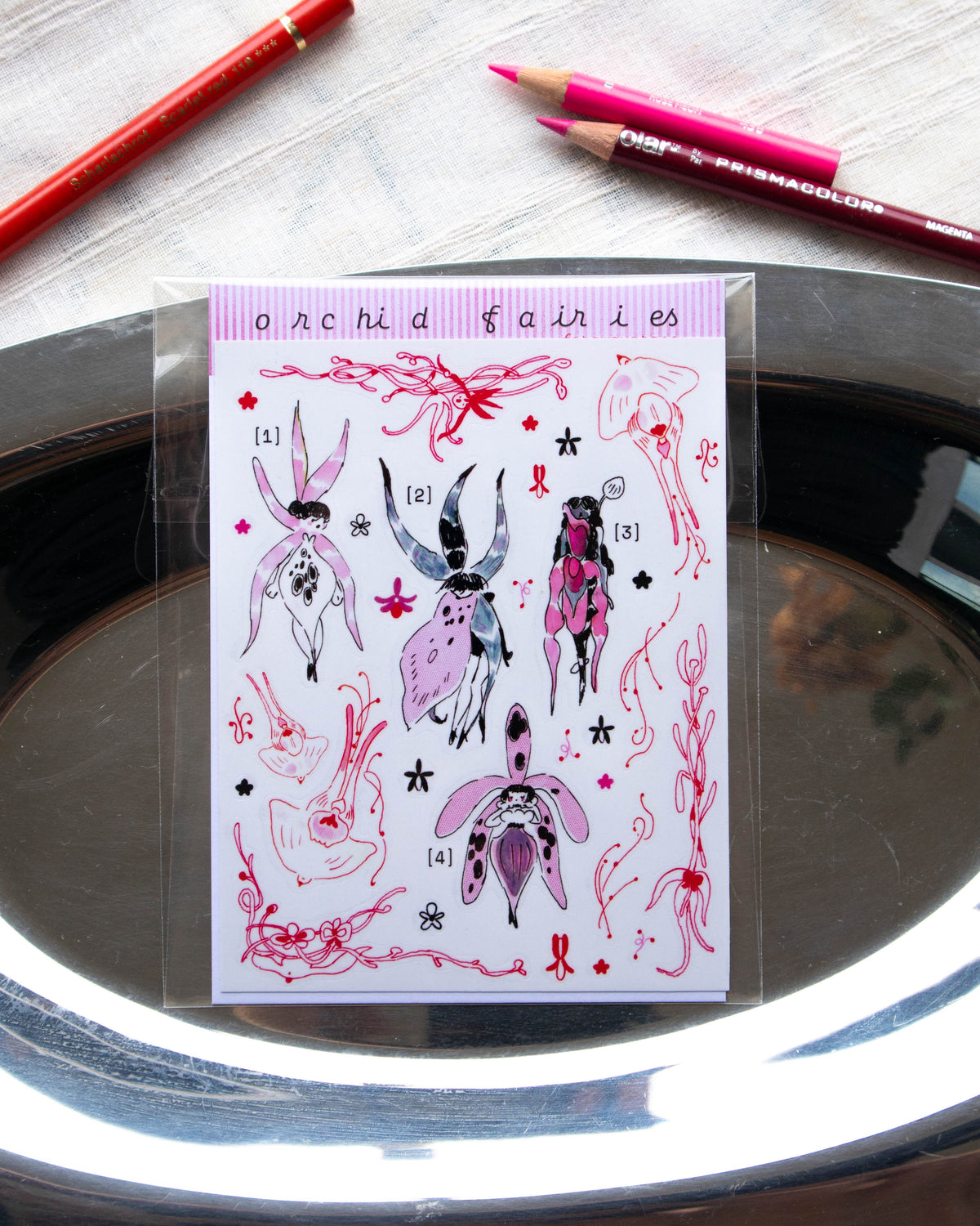 Sticker Sheet - Orchid Fairies