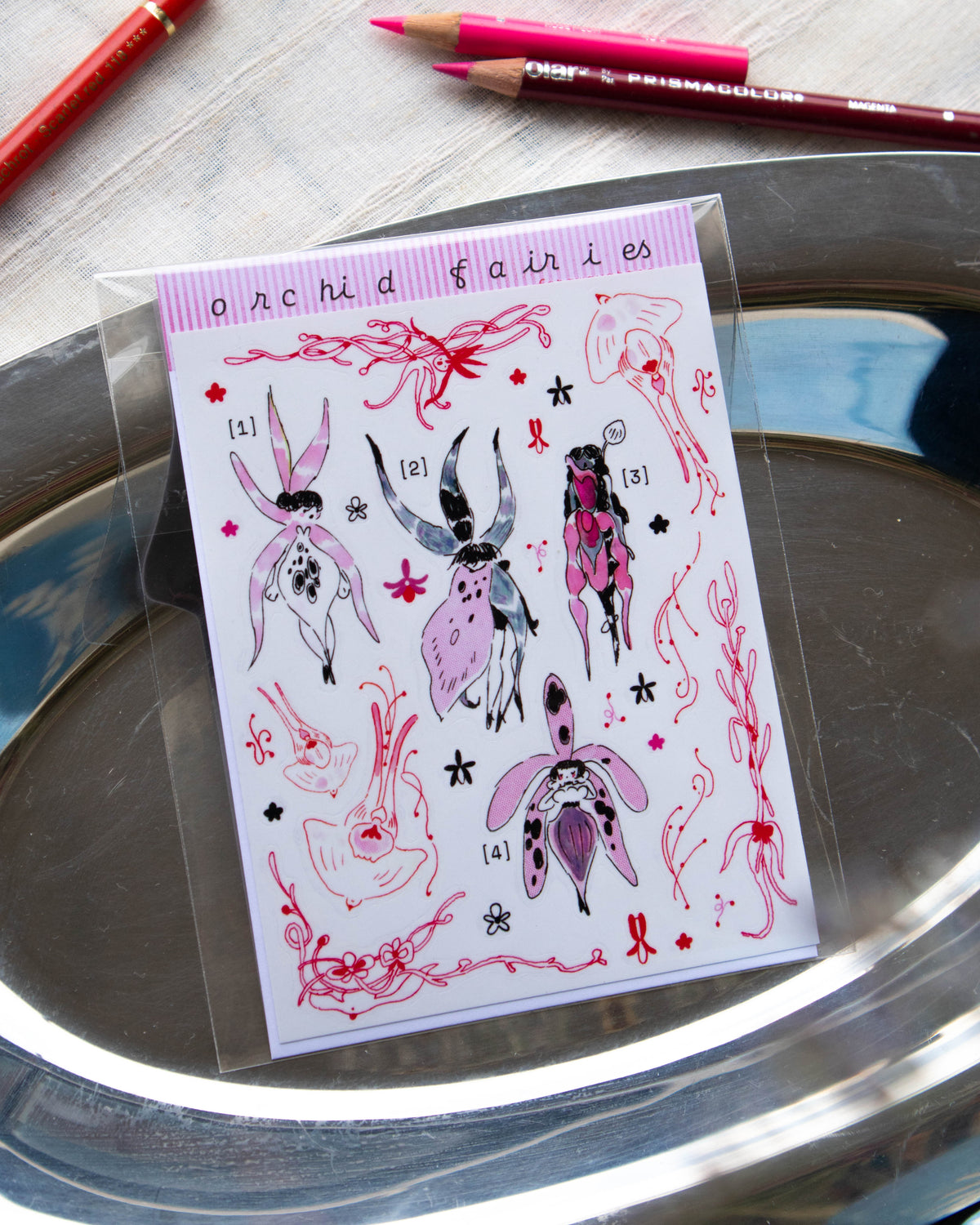 Sticker Sheet - Orchid Fairies